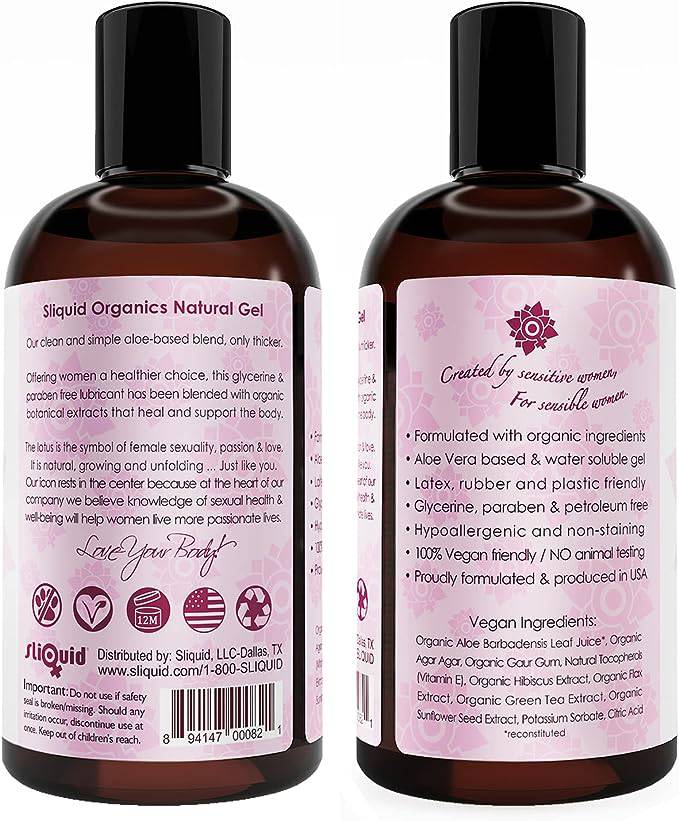 Sliquid Organics Natural Gel 4.2 oz - FifthGate