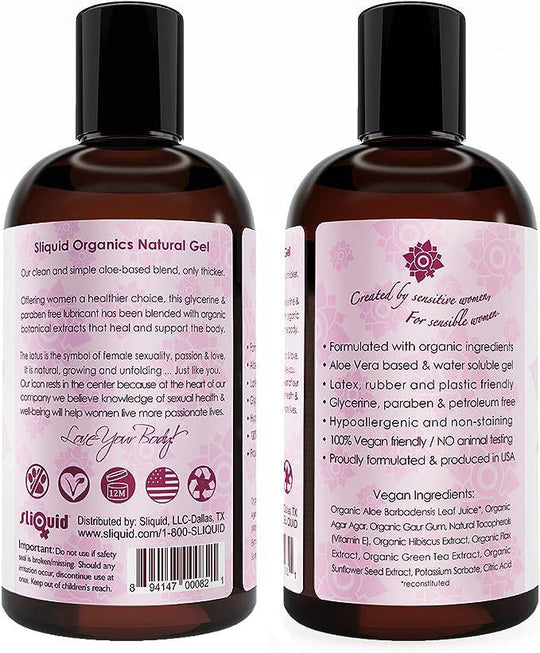 Sliquid Organics Natural Gel 4.2 oz - FifthGate