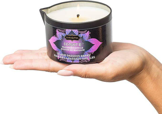 Ignite Massage Oil Candle Island Passion Berry - FifthGate