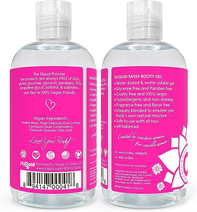 Sliquid Sassy Booty Lubricant 8.5 oz - FifthGate