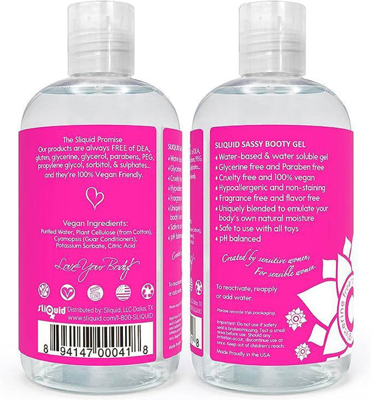Sliquid Sassy Booty Lubricant 8.5 oz - FifthGate
