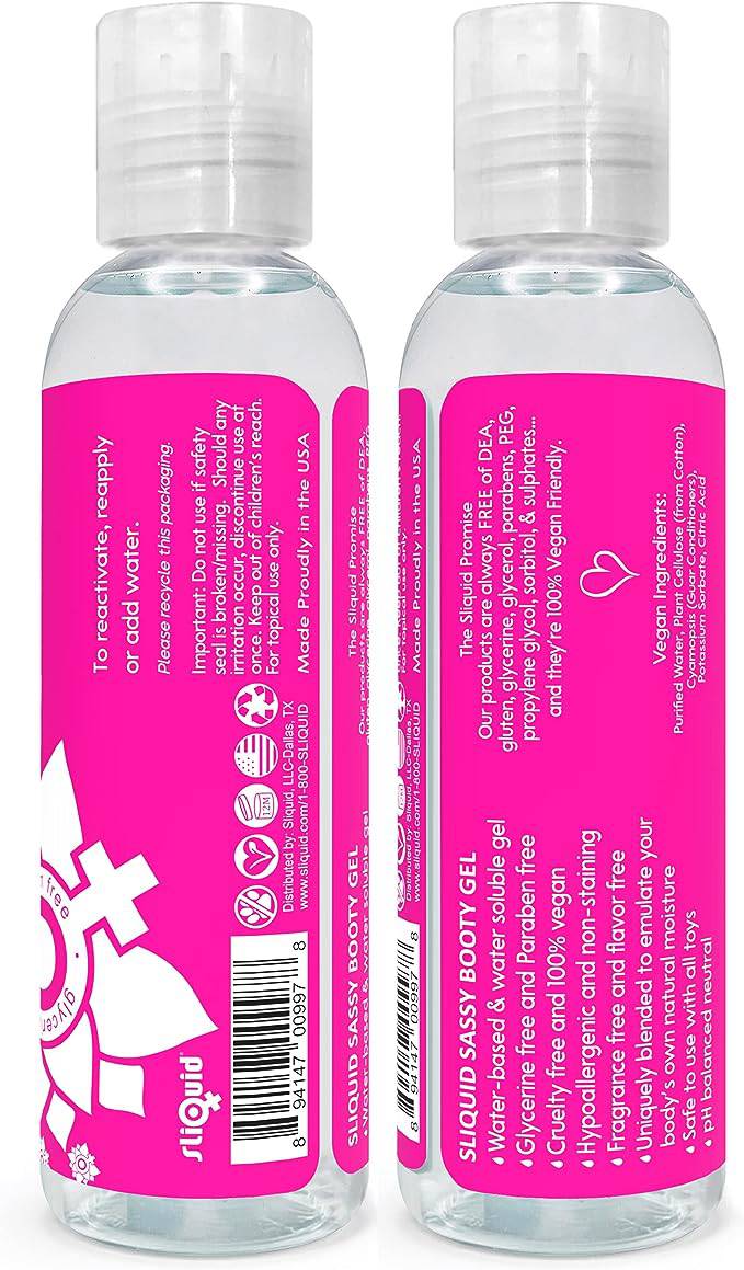 Sliquid Sassy Booty Lubricant 2 oz - FifthGate