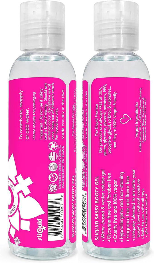 Sliquid Sassy Booty Lubricant 2 oz - FifthGate