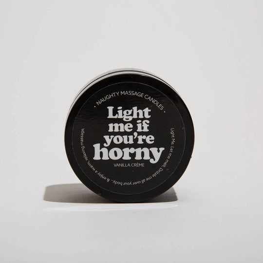 Light Me If You're Horny - Naughty Mini Massage Candle - FifthGate