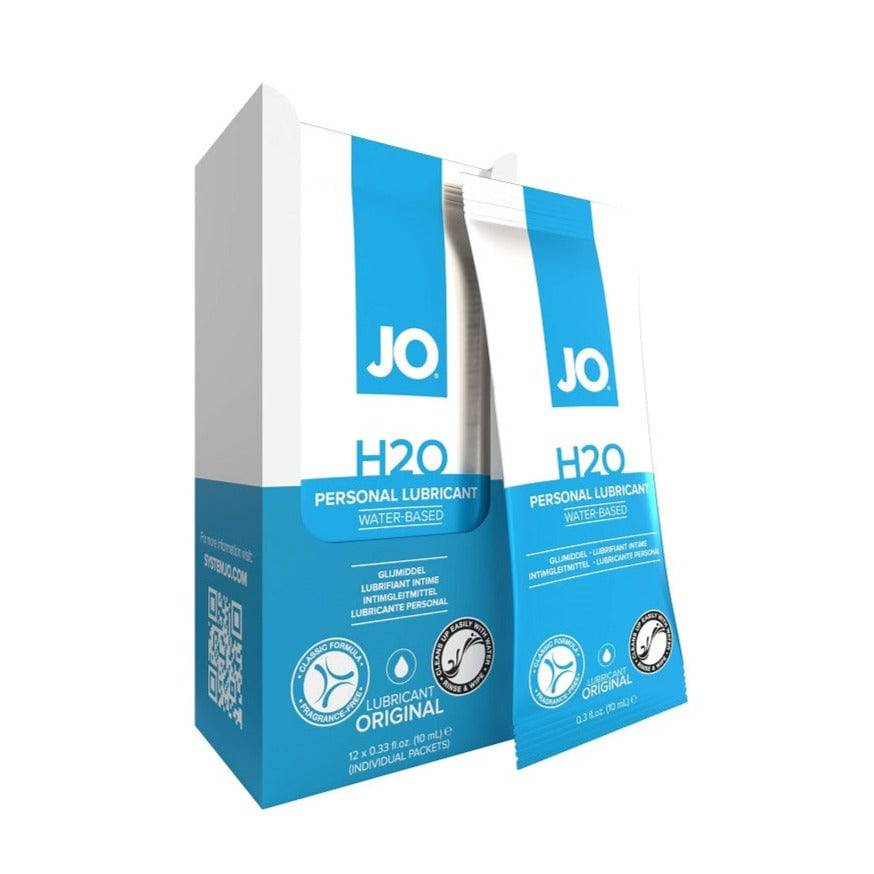 JO H2O Foil Display Box - Original - Lubricant 0.34 floz / 10 mL - FifthGate
