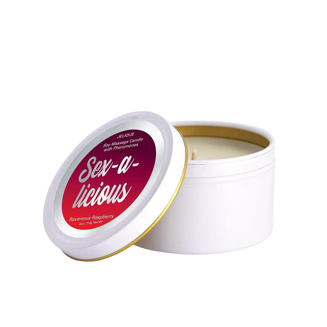MOOD CANDLES Sex-a-licious - Pheromone Massage Candle Ravenous Raspberry 4 oz | 113g - FifthGate