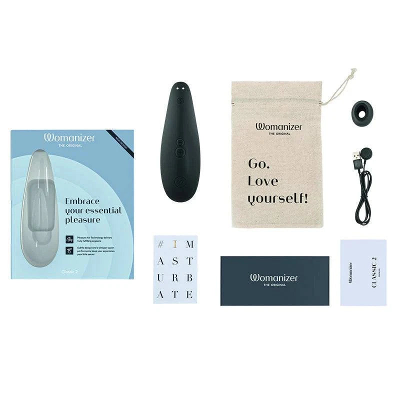 Classic 2 Clitoral Stimulator - Black - FifthGate