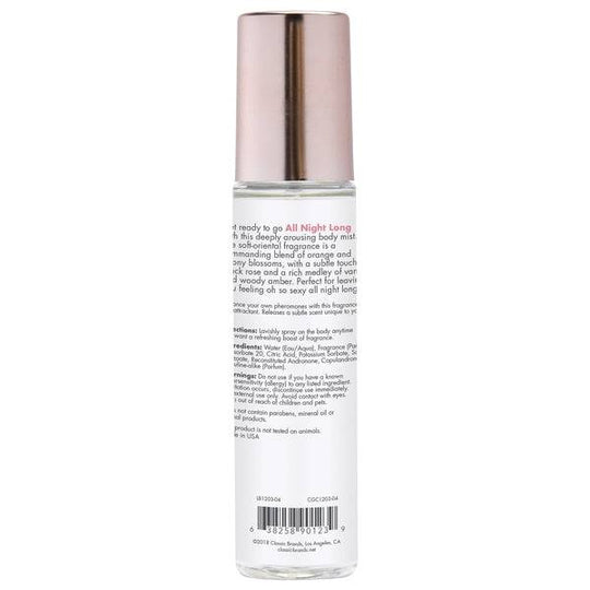 ALL NIGHT LONG Fragrance Body Mist with Pheromones - Soft - Oriental 3.5oz | 103mL - FifthGate
