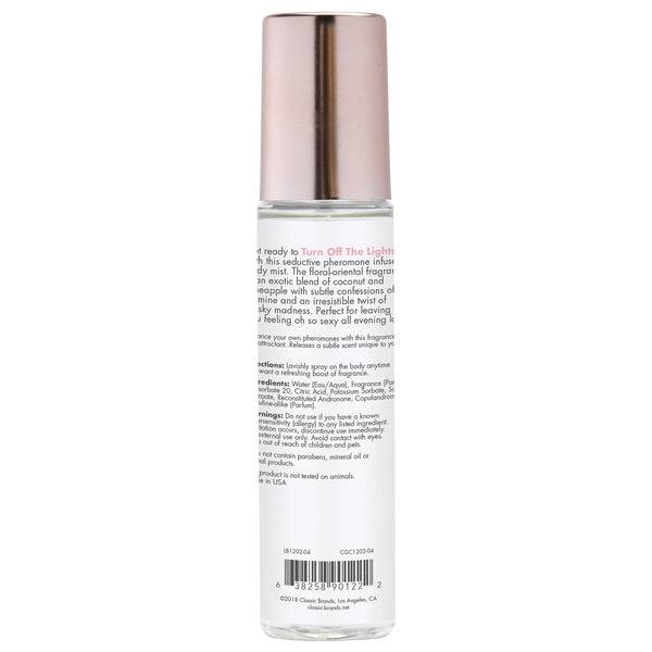 CG TURN OFF THE LIGHTS Fragrance Body Mist with Pheromones - Floral - Oriental 3.5oz | 103mL - FifthGate