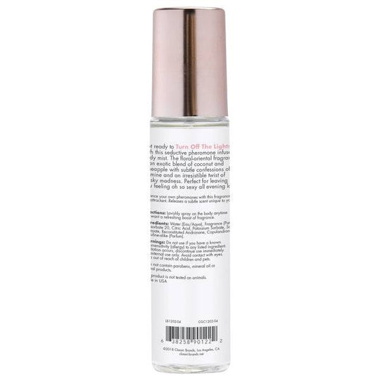 CG TURN OFF THE LIGHTS Fragrance Body Mist with Pheromones - Floral - Oriental 3.5oz | 103mL - FifthGate