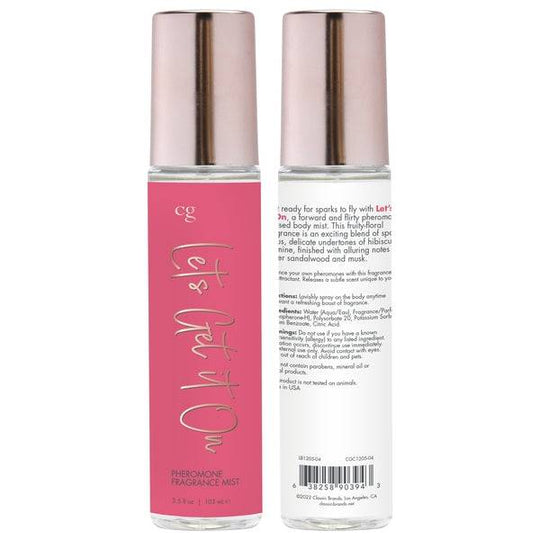 LET'S GET IT ON Fragrance Body Mist with Pheromones - Fruity - Floral 3.5oz | 103mL - FifthGate