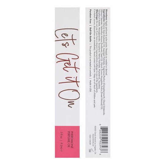LET'S GET IT ON Perfume Oil with Pheromones - Fruity - Floral 0.3oz | 9.2mL - FifthGate