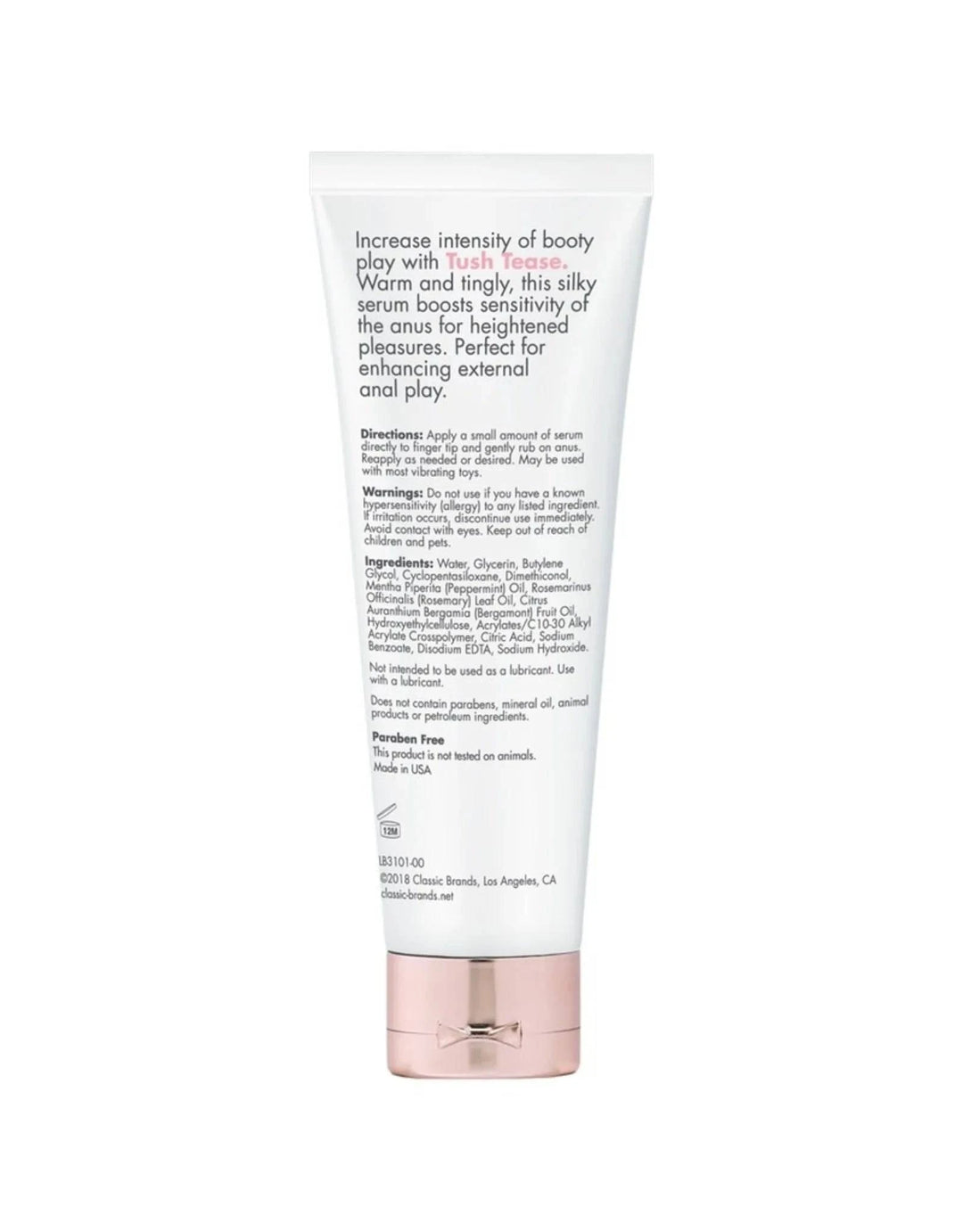 TUSH TEASE ANAL STIMULANT FRAGRANCE FREE 0.7 FL OZ - FifthGate