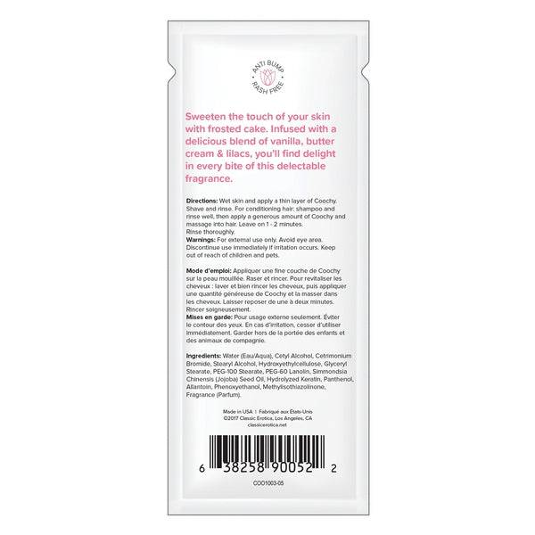 Coochy Frosted Cake Shave cream .5oz Foil - FifthGate
