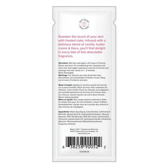 Coochy Frosted Cake Shave cream .5oz Foil - FifthGate
