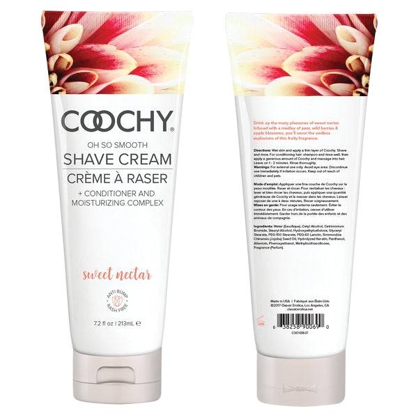 COOCHY Oh So Smooth Shave Cream Sweet Nectar 7.2oz | 213mL - FifthGate