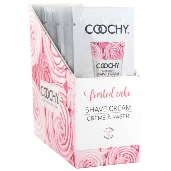 Coochy Shave Cream Frosted Cake foil 15ml Display 24pc - FifthGate