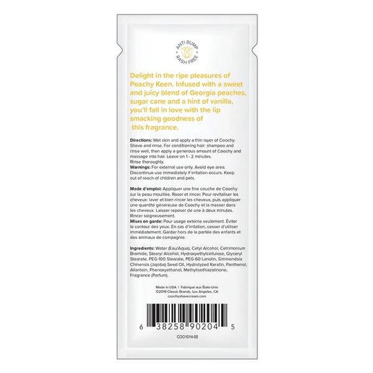 COOCHY SHAVE CREAM Peachy Keen 0.5 fl oz  |  15mL - FOIL - FifthGate