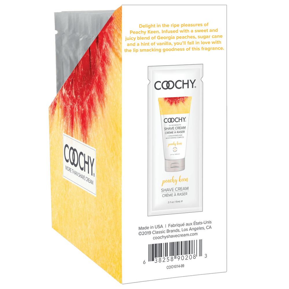 Coochy Shave Peachy Keen foil 15ml Display 24pc - FifthGate