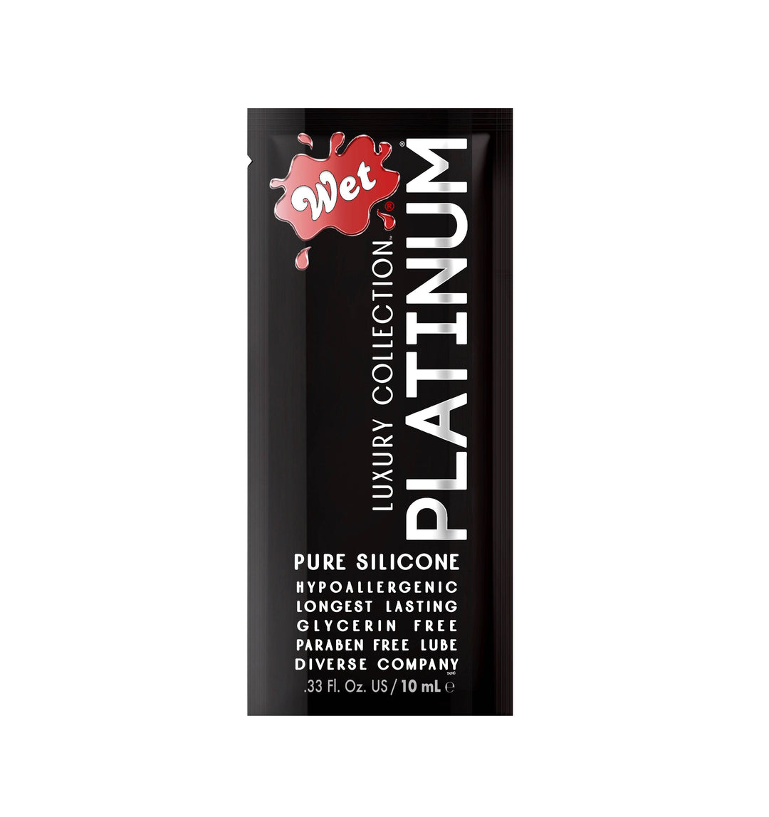 WET® Platinum® Silicone Lubricant Pouch .33 Fl. oz./10mL - FifthGate