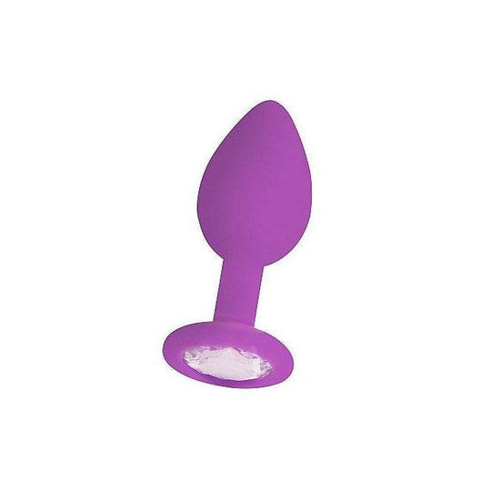 Shots Ouch! Regular Diamond Butt Plug Purple - FifthGate