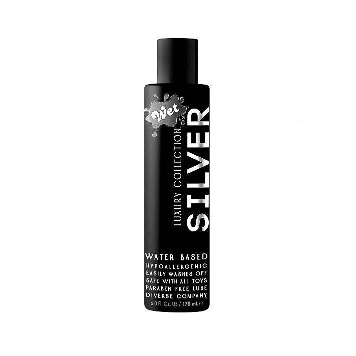Wet® Silver Water Based 6 Fl. Oz/178mL - FifthGate