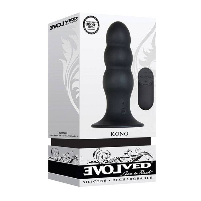 Evolved Novelties Kong Rechargeable Butt Plug with Remote Control - FifthGate