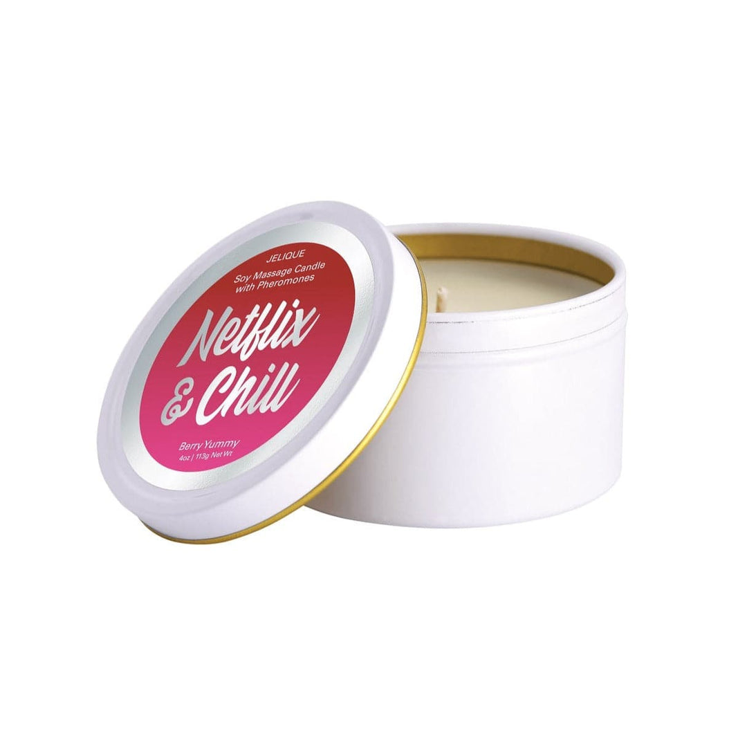 MOOD CANDLES Netflix & Chill - Pheromone Massage Candle Berry Yummy 4 oz | 113g - FifthGate