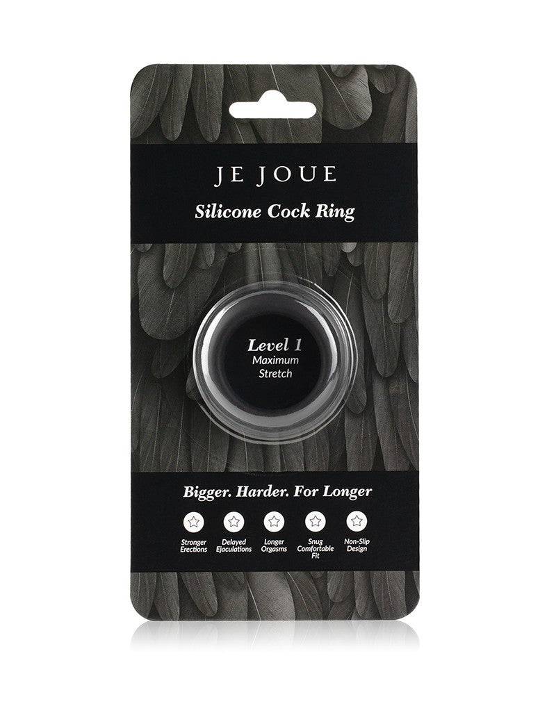 Je Joue - Black Silicone C-Ring - Maximum Stretch - FifthGate