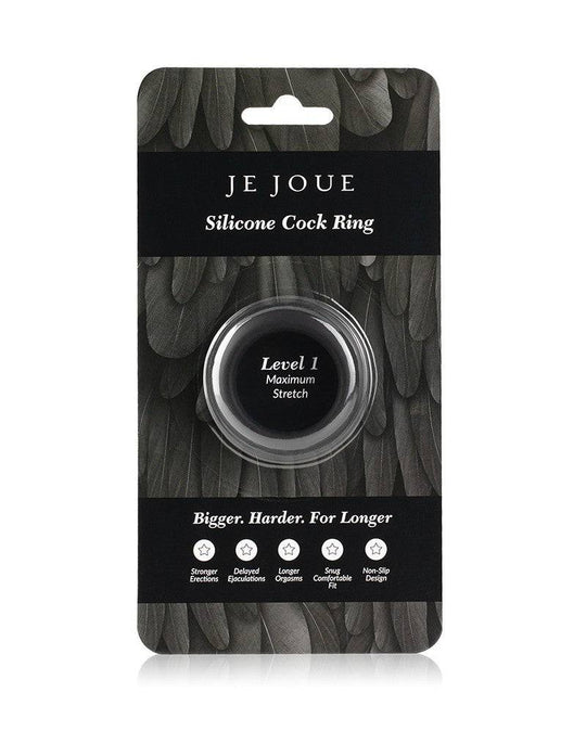 Je Joue - Black Silicone C-Ring - Maximum Stretch - FifthGate