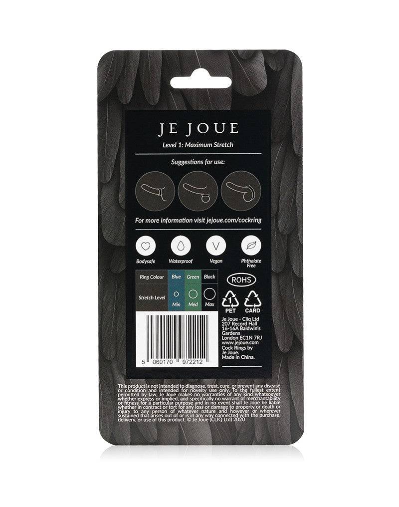 Je Joue - Black Silicone C-Ring - Maximum Stretch - FifthGate