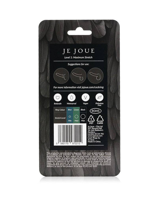 Je Joue - Black Silicone C-Ring - Maximum Stretch - FifthGate