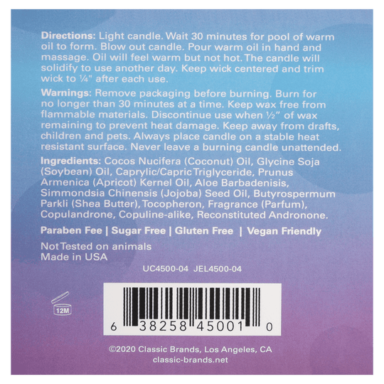 MOOD CANDLES Pheromone Soy Massage Candles Vanilla Sugar 4oz | 113g - FifthGate