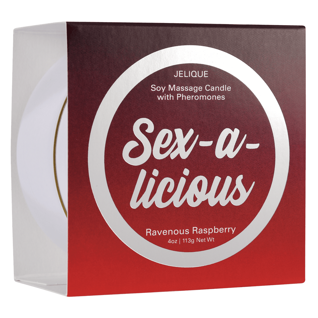 MOOD CANDLES Sex-a-licious - Pheromone Massage Candle Ravenous Raspberry 4oz | 113g - FifthGate