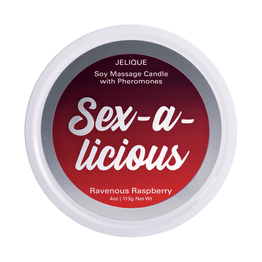 MOOD CANDLES Sex-a-licious - Pheromone Massage Candle Ravenous Raspberry 4oz | 113g - FifthGate