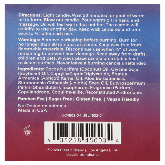 MOOD CANDLES Sex-a-licious - Pheromone Massage Candle Ravenous Raspberry 4oz | 113g - FifthGate