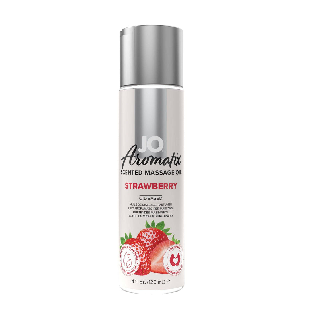 JO Aromatix - Strawberry Massage Oil 4 fl oz/120ml - FifthGate