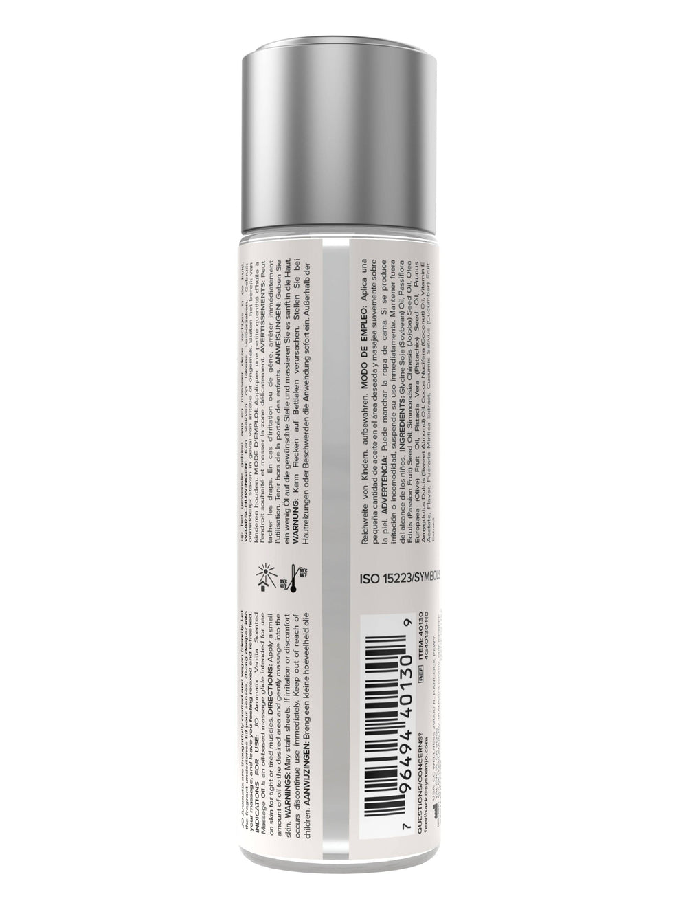 JO Aromatix - Vanilla Massage Oil 4 fl oz/120ml - FifthGate