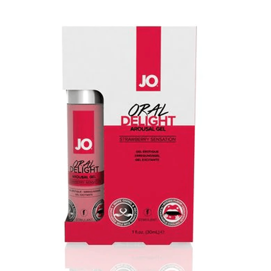 JO Oral Delight  - Strawberry - Stimulant 1 floz / 30 mL - FifthGate