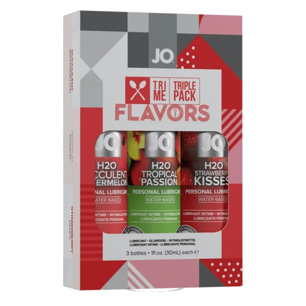 JO Tri-Me Triple Pack - Flavors - Various - Lubricant 1 floz / 30 mL - FifthGate