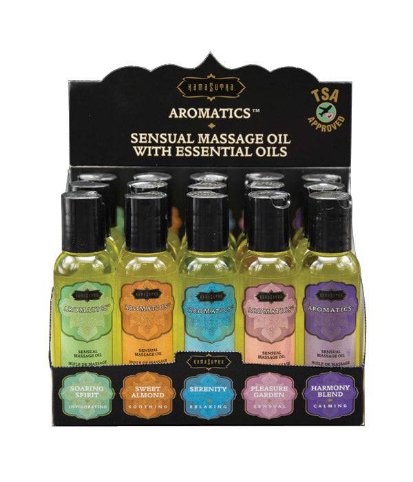 Display - Aromatics Massage Oil Prepack - (15x2oz) - FifthGate