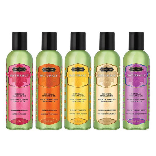 Display - Naturals Massage Oil Prepack - (15x2oz) - FifthGate