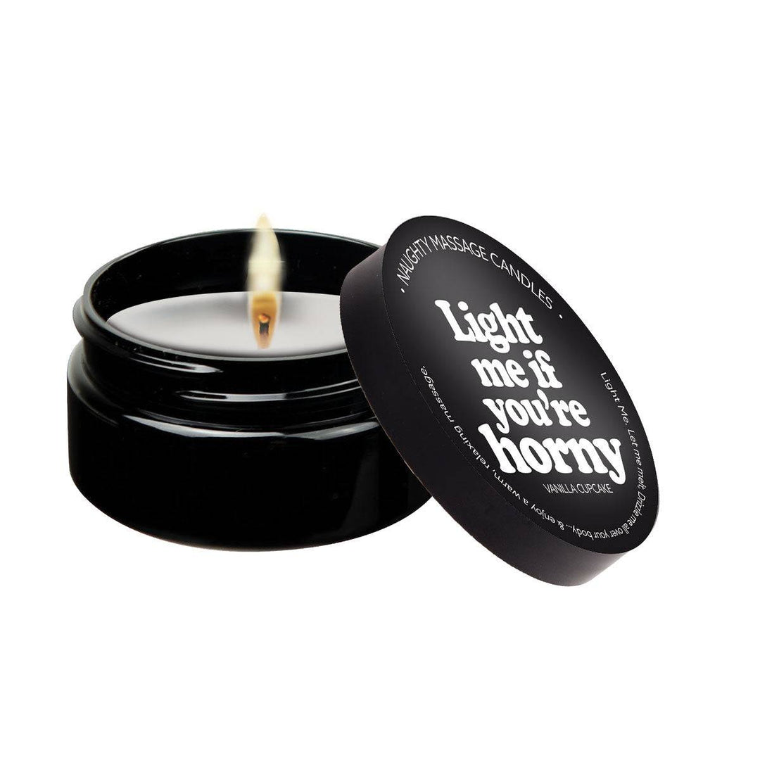 Light Me If You're Horny - Naughty Mini Massage Candle - FifthGate