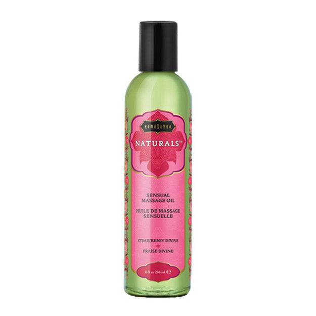Naturals Massage Oil Strawberry Dreams (8oz) - FifthGate