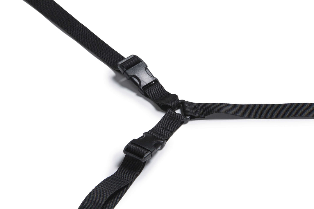Bed Buckler Tether and Cuff Restraint Kit Black Microfiber - FifthGate