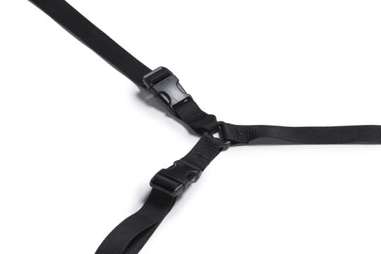 Bed Buckler Tether and Cuff Restraint Kit Black Microfiber - FifthGate