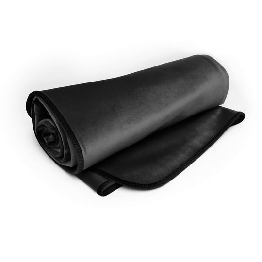 Fascinator Lush Throw  Black Microvelvet - King Size - FifthGate