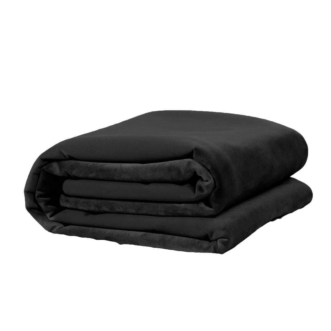 Fascinator Lush Throw  Black Microvelvet - King Size - FifthGate