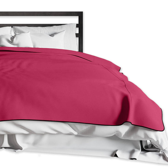 Fascinator Lush Throw  Merlot Microvelvet - King Size - FifthGate