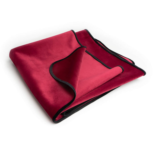 Fascinator Lush Throw  Merlot Microvelvet - King Size - FifthGate